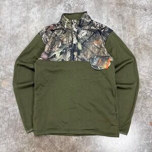 Habit x Mossy Oak Chinquapin Snap Fleece Lined Pullover Size M